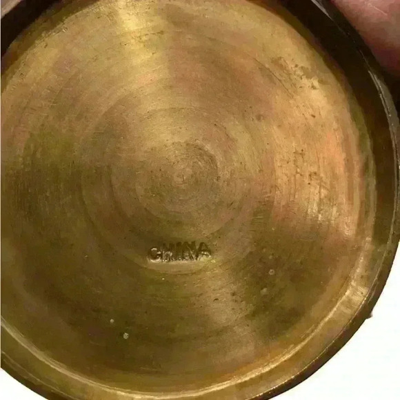 Beautiful  19 century CHINESE  CLOISONNE ENAMEL chalice dimensions 7”L 4.5” W - Picture 5 of 5